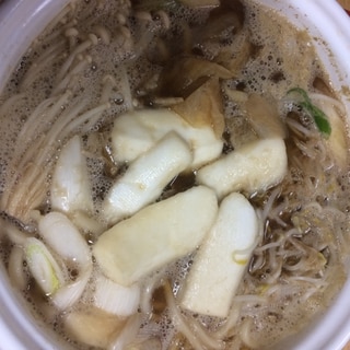 大根が麺？の一人鍋(o^^o)